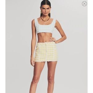 Retrofete Finn Tweed Crop Top